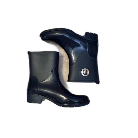 Tommy Hilfiger Kippa Rain Boot Ankle Dark Blue - Picture 3 of 8